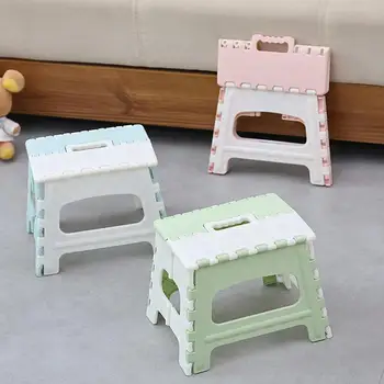 

Creative Portable Multifunction Folding Stool Portable Step Stool Small Hiking Beach Plastic Bench Cartoon Picnic K6Z7