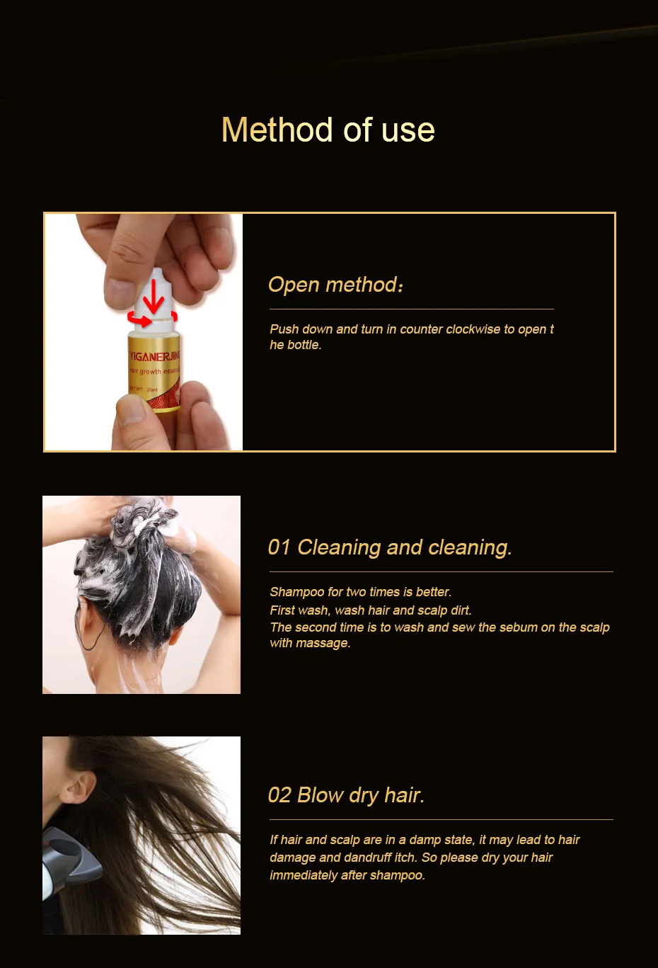 Уход за волосами и рост жидкий экстракт лечение предупреждающий потерю волос Натуральная ЗАЩИТА плотная Сыворотка для волос Прямая поставка