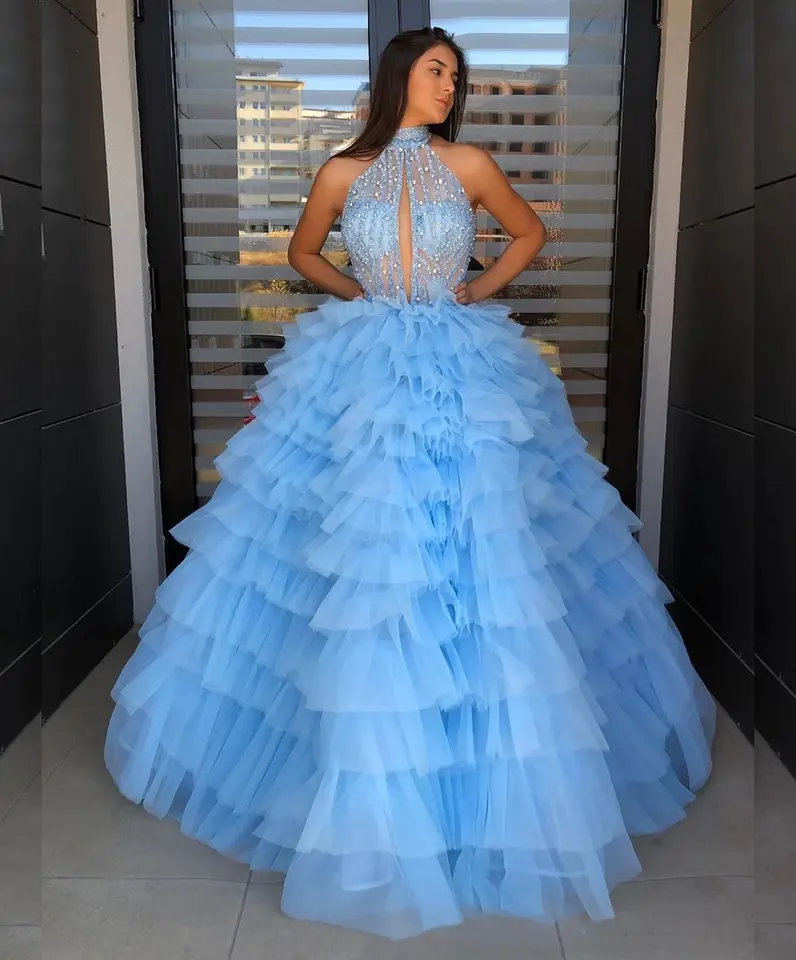 halter quinceanera dresses