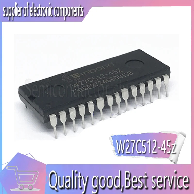 Интегральные микросхемы W27C512 45 z - W27C512-27 c512 DIP-28 5 шт. | Электронные компоненты и