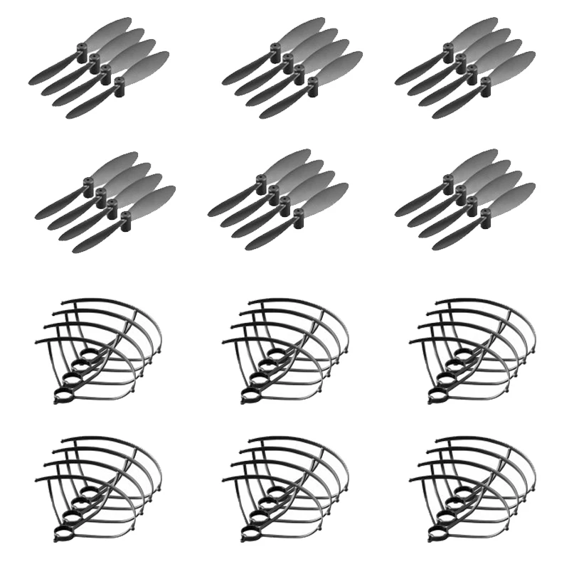 

LS-MIN 4K Folding Drone Mini Quadcopter Propeller Props Maple Leaf Blade Guard Protection Frame Spare Part Kit Accessory