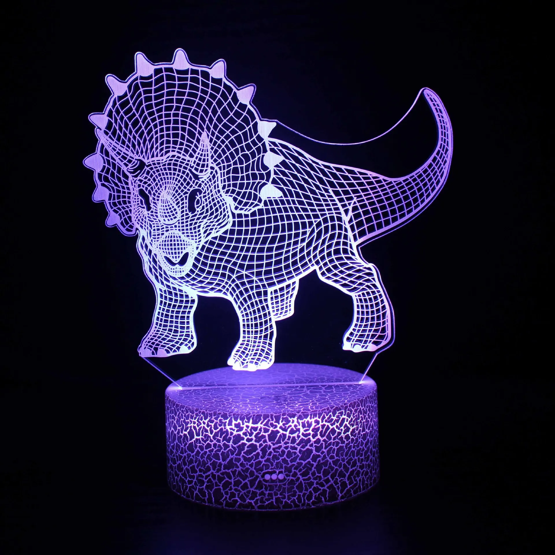 night stand lamps Cartoon Dinosaur 3D night light led remote control 7/16color touch control desk lamp bedside lamp birthday gift decoration nursery night light Night Lights