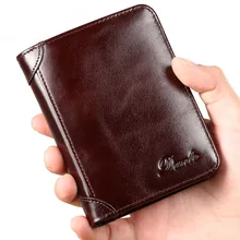 

Male Purse RFID Anti Theft Genuine Leather Wallet Business Short Vertical 11 Card Slots Credit Card Holder Bag Wallet Men