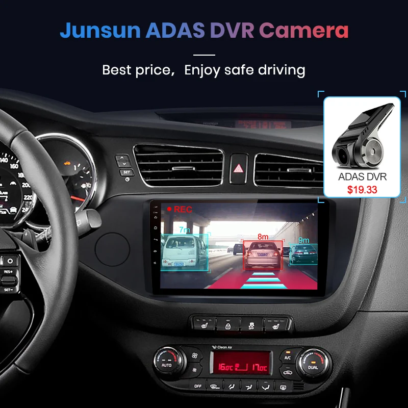 Junsun V1 Android 9,0 2G+ 3 2G DSP автомобильный Радио мультимедийный плеер для KIA Cee 'd CEED JD 2012- навигация gps 2din Авторадио матовая