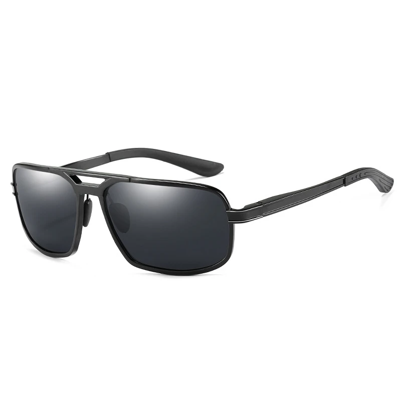 Black With Box SAYLAYO, высокое качество, унисекс, алюминий, магний, брендовые солнцезащитные очки, поляризационные линзы, винтажные очки, аксессуары, солнцезащитные очки для мужчин/женщин - Цвет линз: Black With Box