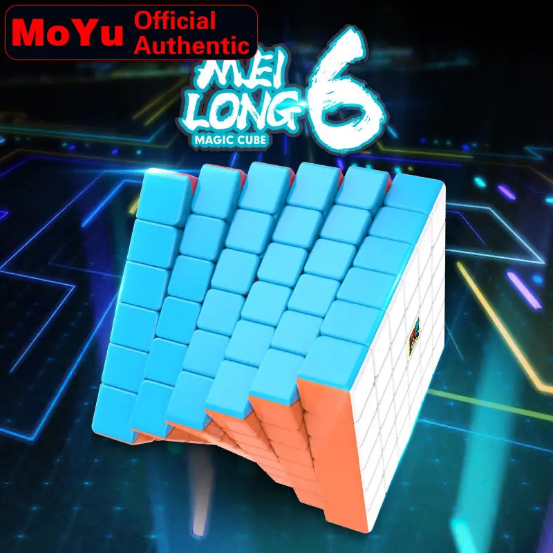 

MoYu MeiLong 6 6x6x6 Magic Cube MeiLong6 6x6 Professional Neo Speed Cube Puzzle Antistress Fidget Educational Toys For Children