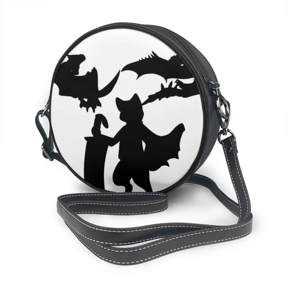 Сумка через плечо Monster Hunter Cat кожаная сумка с рисунком из мультфильма World Felyne Silhouette