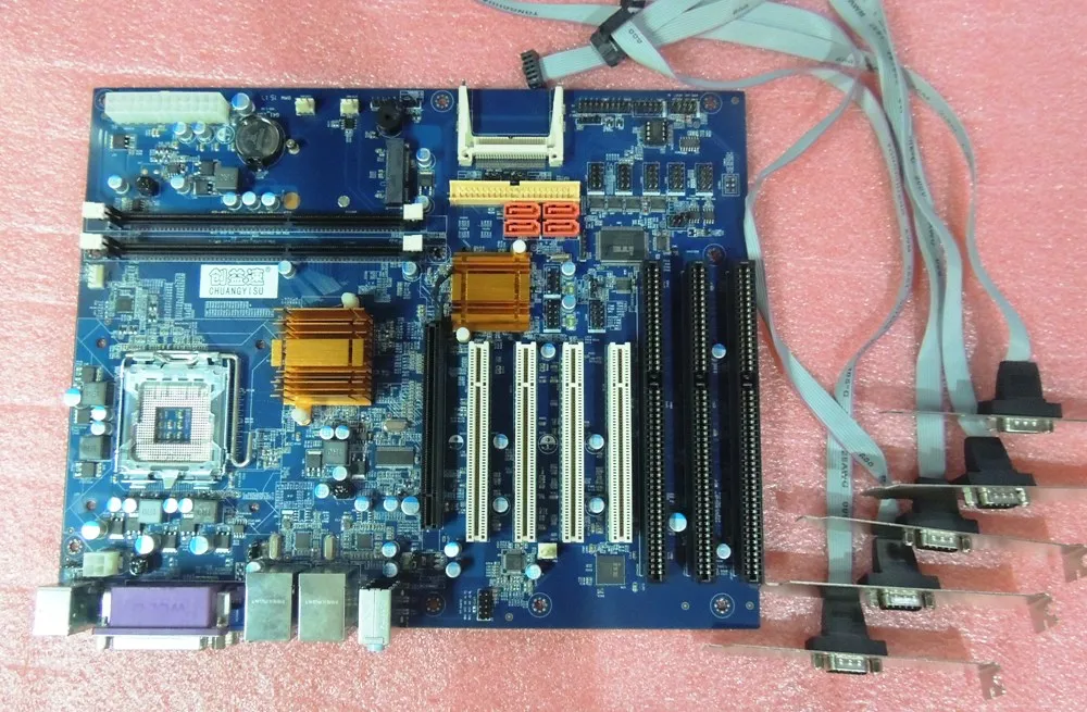 Для CYSMBD-G41ISA материнская плата с 3 ISA, 4 PCI слотами, 6 COM, 1 LPT, socket 775, G41, DDR3, VGA порт, один год гарантии