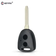 KEYYOU 10X чехол для дистанционного ключа от машины для Toyota Avanza Calya wigo Fit Daihatsu Xenia Ayla Sigra КЛЮЧ ДИСТАНЦИОННОГО Fob оболочки TOY43 лезвие