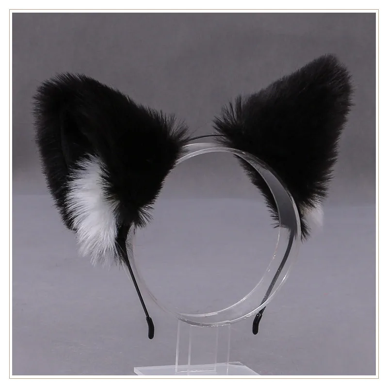 Cosplay Cute Cat Fox Fur Ear Hair Hoops Night Party Anime Lolita Hairband Fur Headbands Clip Girl Hair Accessories Ear Hair Band wonder woman costume Cosplay Costumes