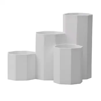 

1PC Portable Practical Prismatic Durable Multi-function Stationery Accessory Pencil Holder Pen Pot for Office School Pen Pencil