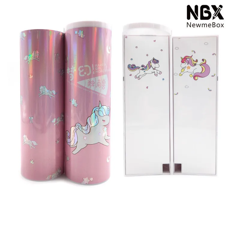 единорог пенал кот с калькулятором newmebox школьный для девочек Kawaii пеналы