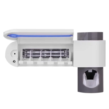 

3 in 1 UV Toothbrush Sterilizer Toothbrush Holder Automatic Toothpaste Dispenser Safety Hygiene Good Sealing Performance