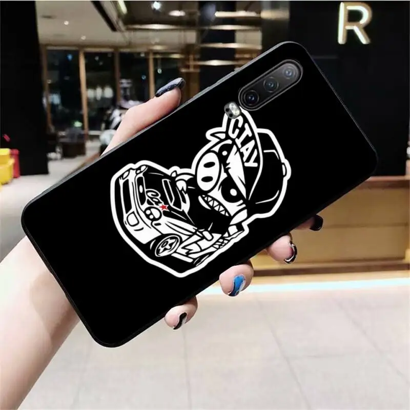 Мягкий чехол для телефона HUAGETOP JDM Drift Car Cat на заказ Huawei P40 P30 P20 lite Pro Mate 30 20 P Smart 2019