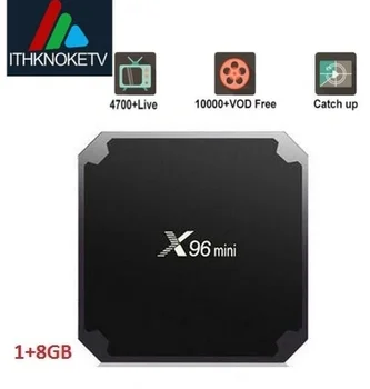 

ITHKNOKETV 4K IPTV Arabic France Italy Android 7.1 X96mini S905W 1G/8G H.265 Smart IP TV Subscription French Portugal Turkey