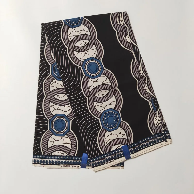 Анкара голландский воск ткань круг печатных ткань из восковой ткани для Вечерние платья костюм высокого качества африканский батик ткань FS1307