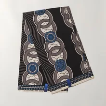 Анкара голландский воск ткань круг печатных ткань из восковой ткани для Вечерние платья костюм высокого качества африканский батик ткань FS1307