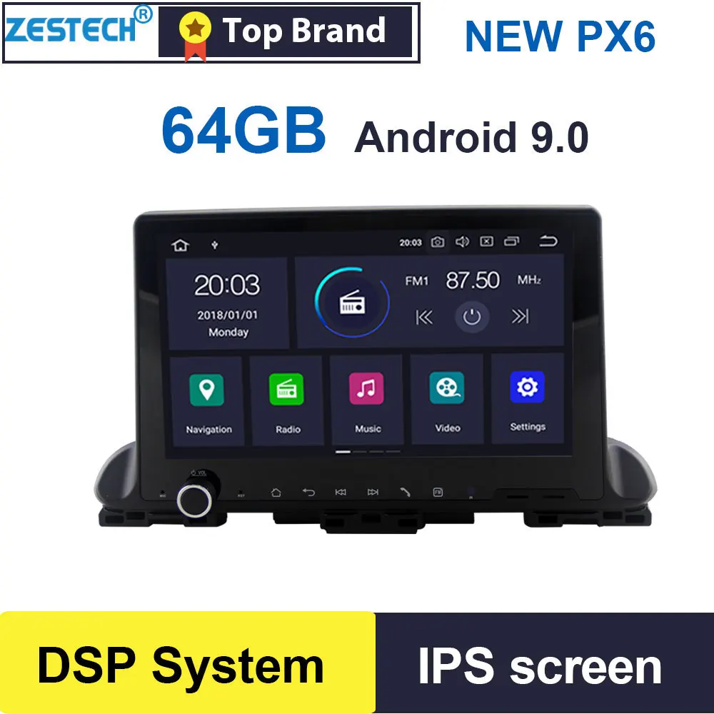 

Android 9.0 IPS 10.1" GPS Radio Car DVD Player for Kia Cerato 2018 2019 Car Head Unit Car GPS DVD Multimedia DSP SWC 4GB+64GB