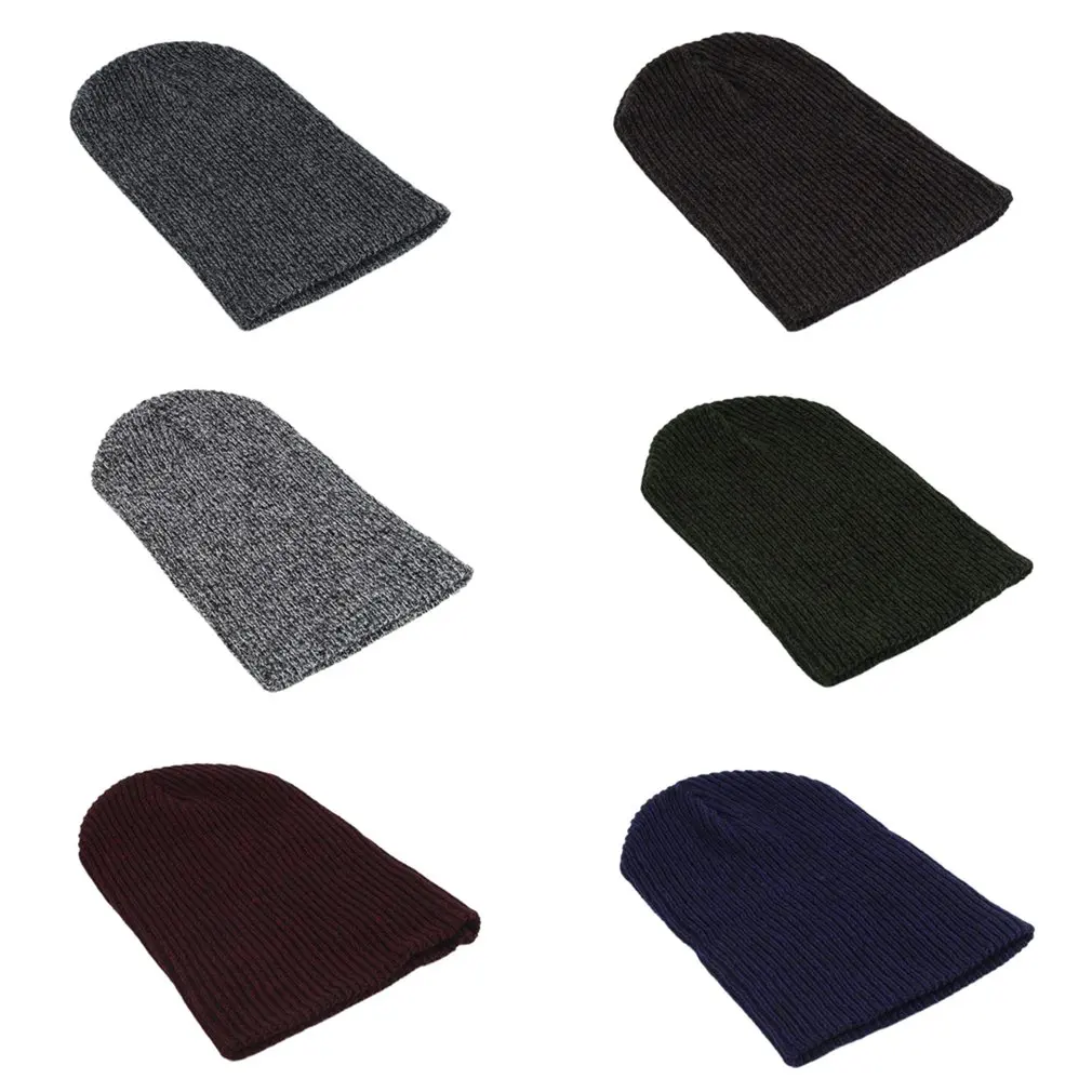 Вязаный Мужской Женский мешок шапка оверсайз зимняя шапка шикарная ...