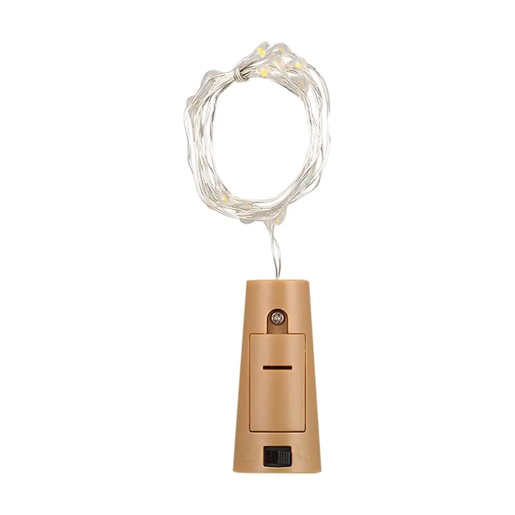 8pcs 15 LEDs String Light Copper Wire Wine Bottles Cork Lights Lamp Battery Powered for Christmas Wedding Party Decoration