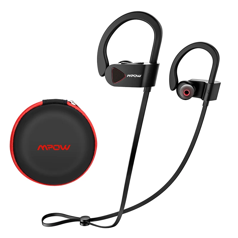 Mpow D8 Bluetooth беспроводные наушники IPX7 конструкционные водонепроницаемые спортивные наушники-вкладыши с микрофоном для спортзала PK Mpow пламя - Цвет: Black Earphone