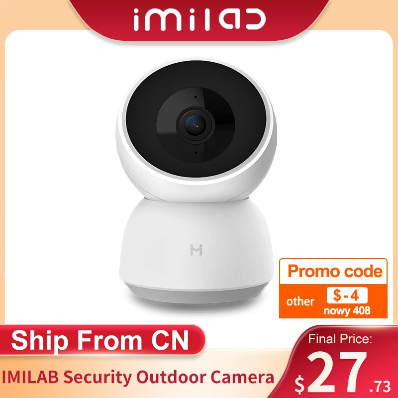 code( 4$):nowy 408 IMILAB 016 cámara IP 1080P cámara oculta HD casa WiFi Mini cámara de seguridad Monitor de bebé vídeo acción de vigilancia|Cámaras de vigilancia| - AliExpress