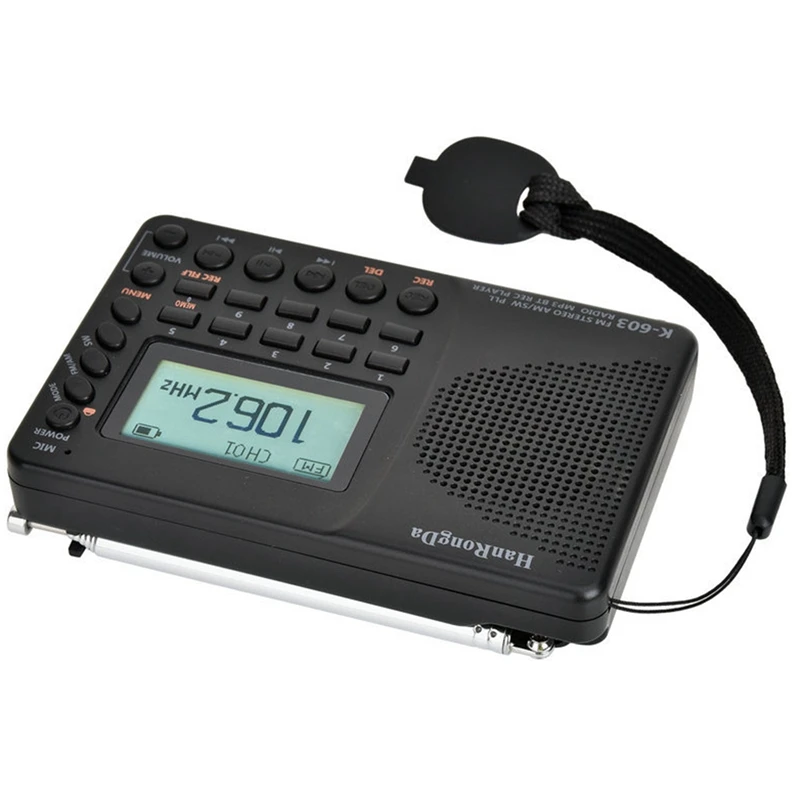 HanRongDa K 603 Полнодиапазонный радио Bluetooth FM AM SW Портативный Карманный Радио MP3