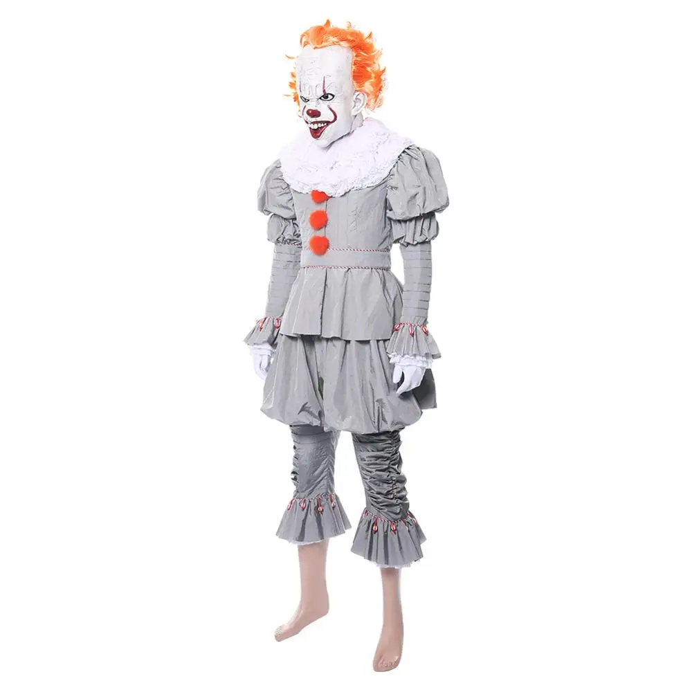 It: Chapter Two Pennywise Clown Cosplay Costume Without Mask, Shoes, Boots - Horror Halloween Outfit for Men and Women image 5