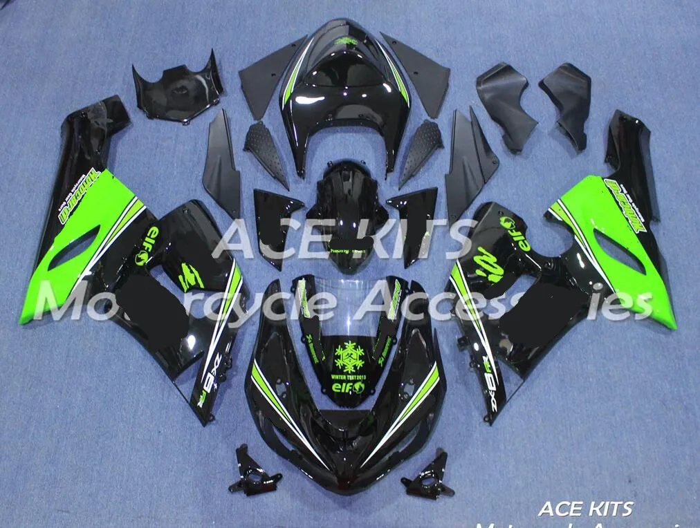 ABS мотоцикл обтекатель подходит для kawasaki Ninja ZX6R 599 636 2005 2006 кузов литья под давлением ACEKITS Магазин № 2025