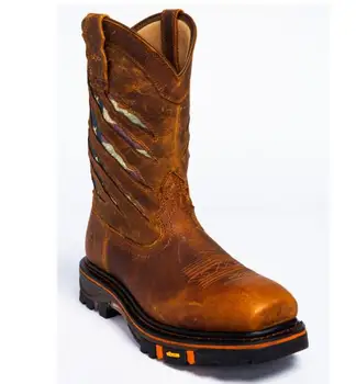 

Winter Fashion British Men High Quality PU Leather Slip on Boots Breathable Western Boots Male Casual Zapatos De Hombre TV013