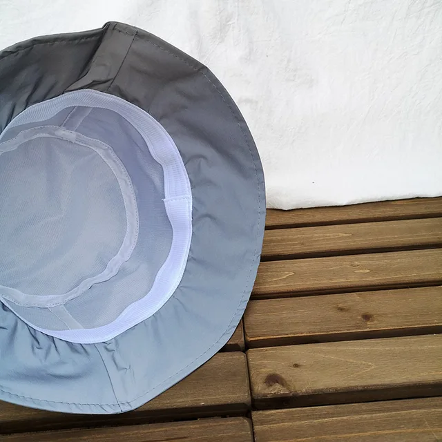 White Reflective Baseball Bucket Sun Visor Hat 5