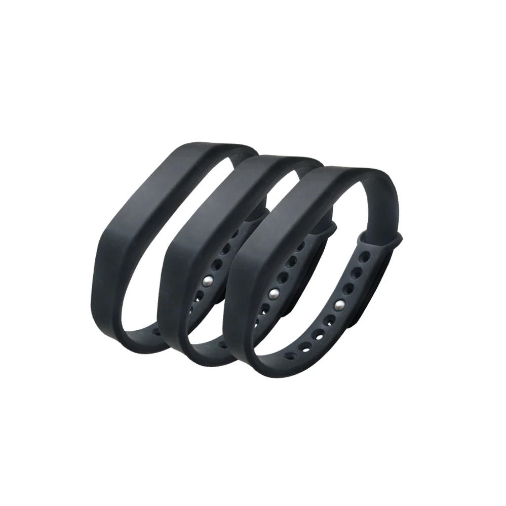 

（3PCS/LOT New Dellon RFID Adjustable TK4100 125khz Silicone Waterproof RFID Wristband Bracel ID Tags