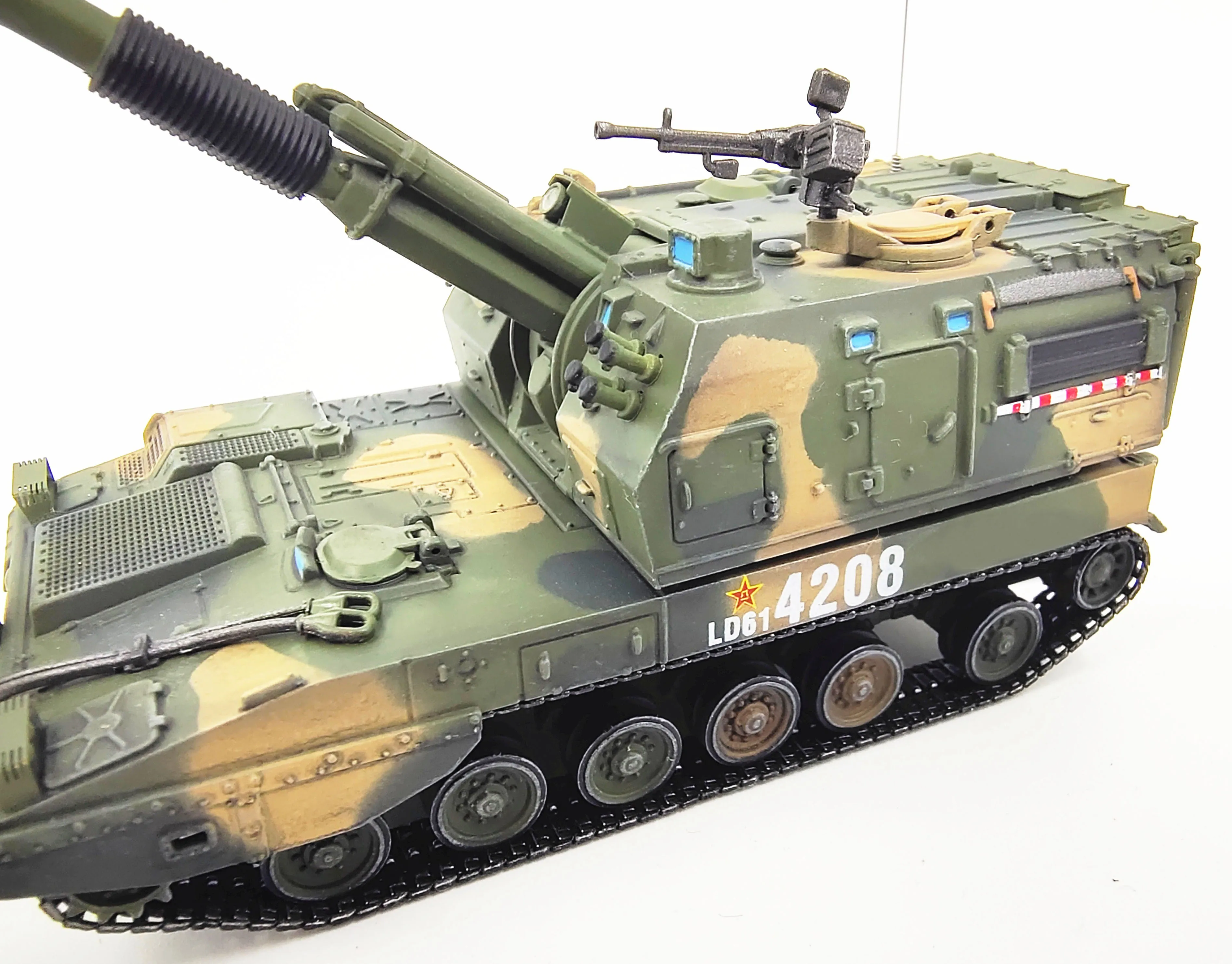 Fine 1: 72 Китайская армия plz05 самоходная модель оружия продукт 05 самоходный Танк военный обзор камуфляж