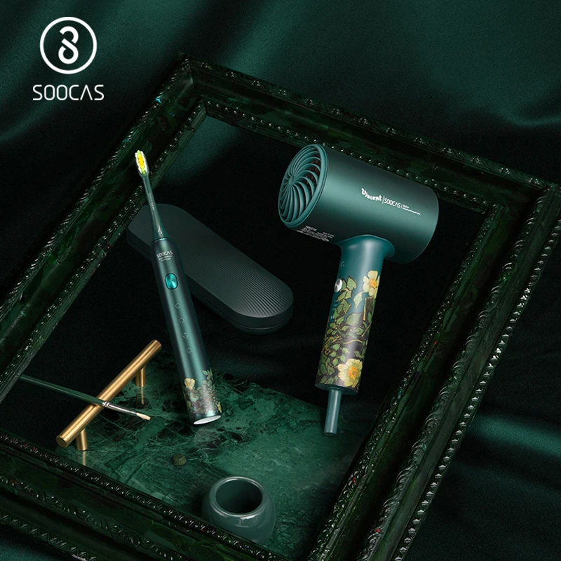 Soocas Van Gogh Sets Soocas Van Gogh H5 Anion Hair Dryer Euro Plug Powerful Soocas Van Gogh X3u Electric Toothbrush Fast Charge Hair Dryers Aliexpress