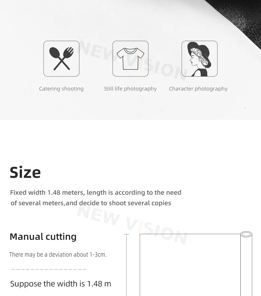 Photographic Backdrop Background Reflector Cloth,Can be DIY cut