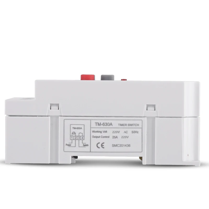 SINOTIMER 30A 220V AC 12V Volt DC Din Rail Digital TIMER SWITCH Electronic 7 Days Schedule Programmable Time Relay Clock Control 5