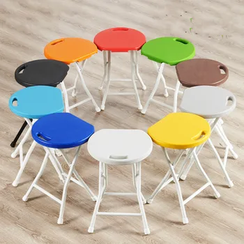 

Portable Beach Chair Simple plastic Folding Stool Outdoor Furniture Fishing Chairs Modern Small Stool Camping Chair pf101905