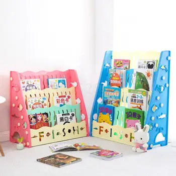 

Children Receive Small Bookcase Landing Shelf On The Table Students Simple Desktop Multilayer Composite Bookshelf