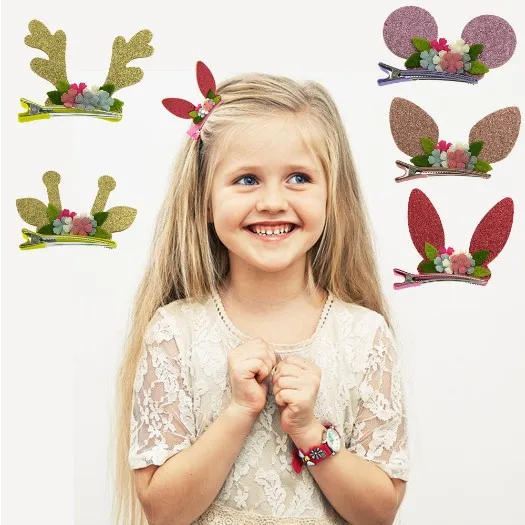 

Cartoon animals ears hair clips wholesale