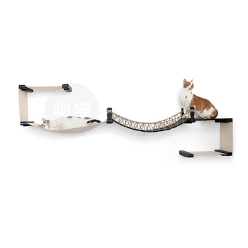 

Wall-mounted Cat Climbing Frame Cat Litter Solid Wood Scratcher Cat Tree Cat Villa Cat Toy