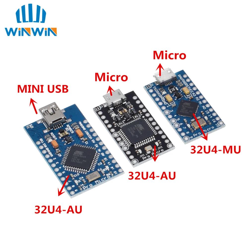 10 шт. Mini USB ATmega32U4 Pro Micro 5 в 16 МГц плата модуль для Arduino/Leonardo ATMega 32U4 контроллер Pro-Micro замена Pro Mini