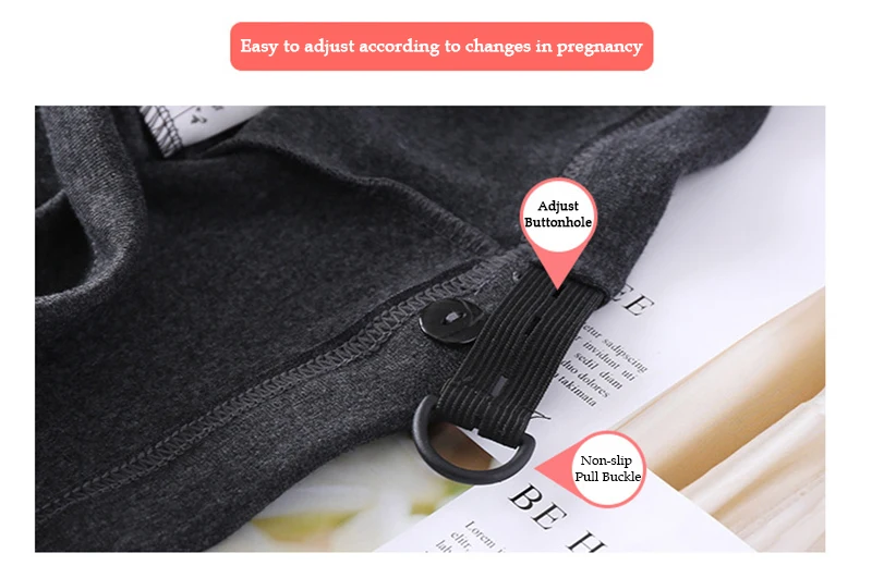Abdomen Support Trousers Maternity Leggings Pregnant Cute Kitten Pattern Breathable Cotton Adjustable Maternity Safety Pants