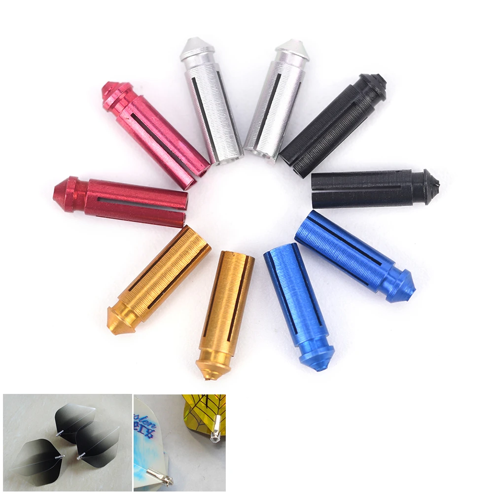 9PCS Anodised Aluminum Dart Flight Savers / Protectors Darts