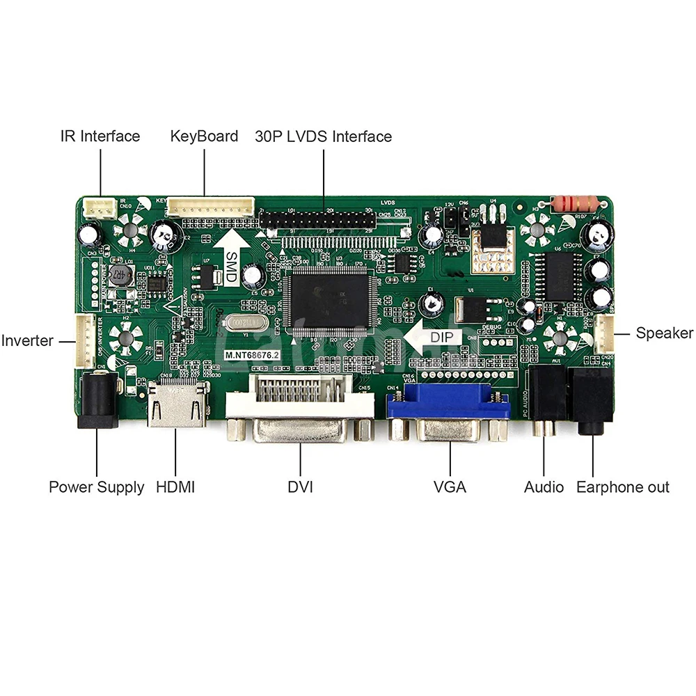 VGA DVI LCD LED Controller Board Driver kit for N156B6-L0B HDMI
