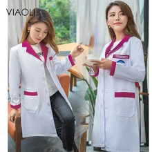 Special Offers Viaoli 2018 new long Sleeve suit collar women Medical Coat Uniform Medical Lab Coat Hospital Doctor Slim Color decoration Special Offers Viaoli 2018 new long Sleeve suit collar women Medical Coat Uniform Medical Lab Coat Hospital Doctor Slim Color decoration