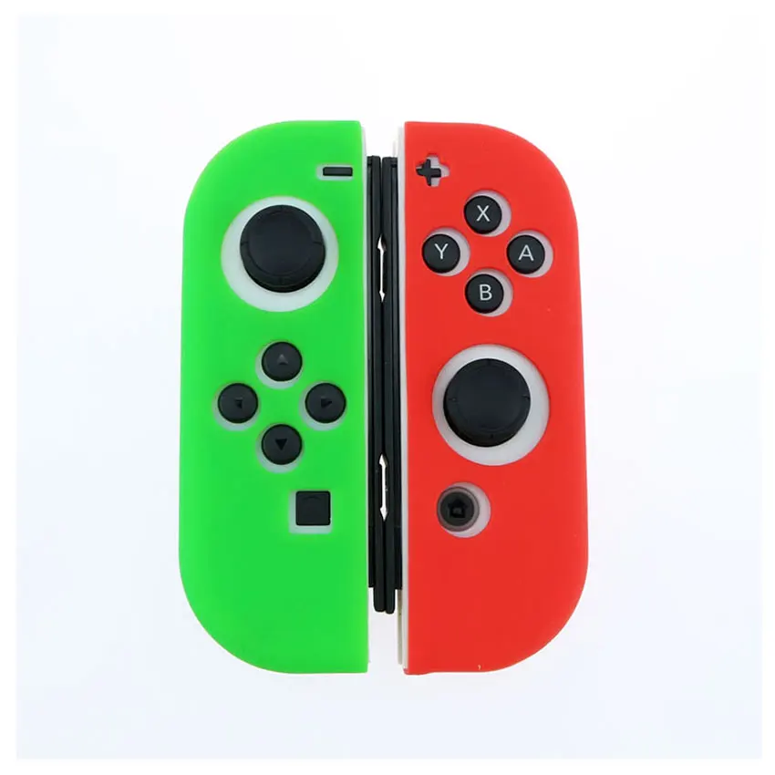 ChengHaoRan силиконовый резиновый чехол для nintendo Switch контроллер Противоскользящий мягкий чехол для переключателя NX NS Joy-Con Grip - Цвет: No.46