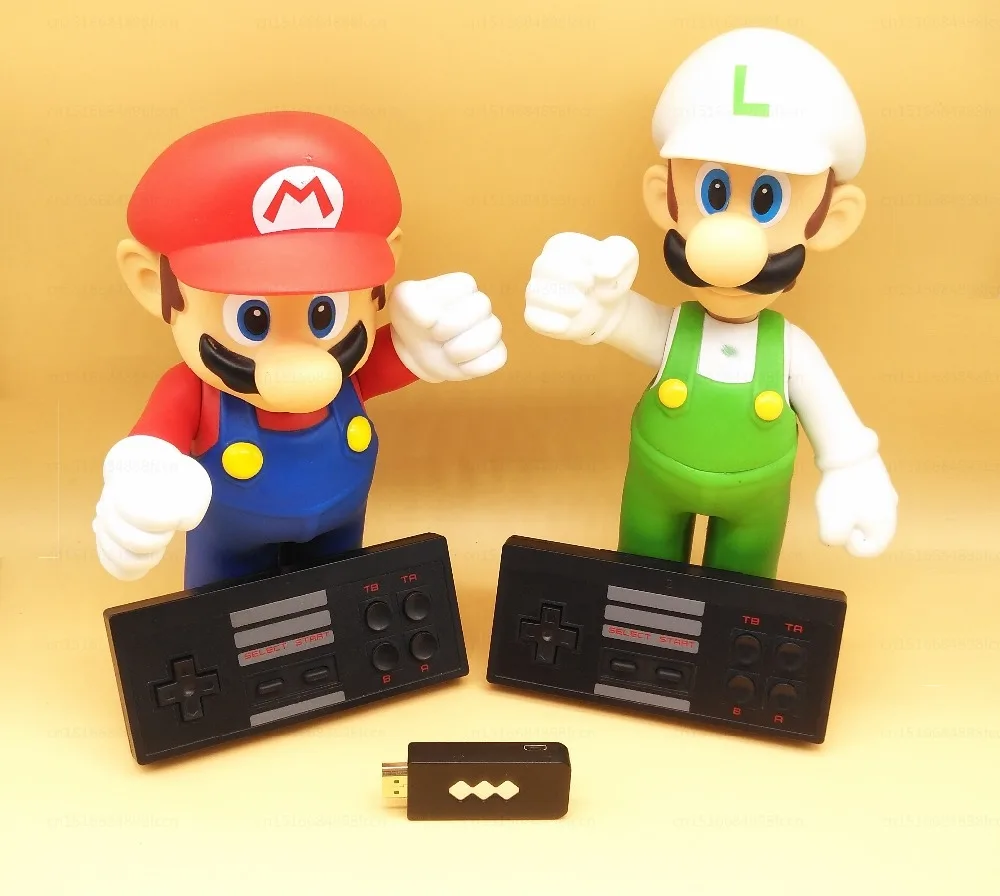 HDMI Ретро Мини ТВ игровая консоль видеоигры для NES игр с 2 беспроводными геймпадами 504 различных игр