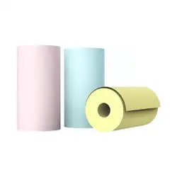 Mini imprimante thermique Peripage, 3 rouleaux, 57X30 Mm, papier thermique Direct, accessoires pour impression de cadeaux, Col aléatoire N0r3 
