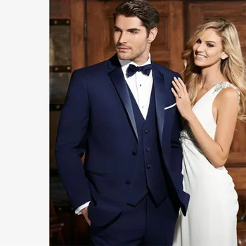 

New Men’s Suit Smolking Noivo Terno Slim Fit Easculino Evening Suits For Men Groomsmen Notch Lapel Two Buttons Groom Tuxedos