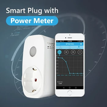 

BroadLink SP3S Smart Wifi Power Socket EU Plug 16A Metering Phone Remote Control work with Amazon Alexa Google Home IFTTT